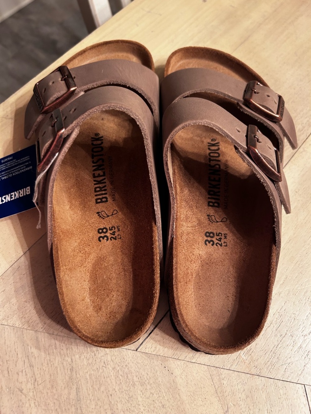 Birkenstock Arizona BS Sandals in Tobacco Brown size womens 7- mens 5 NWT - Picture 2 of 8